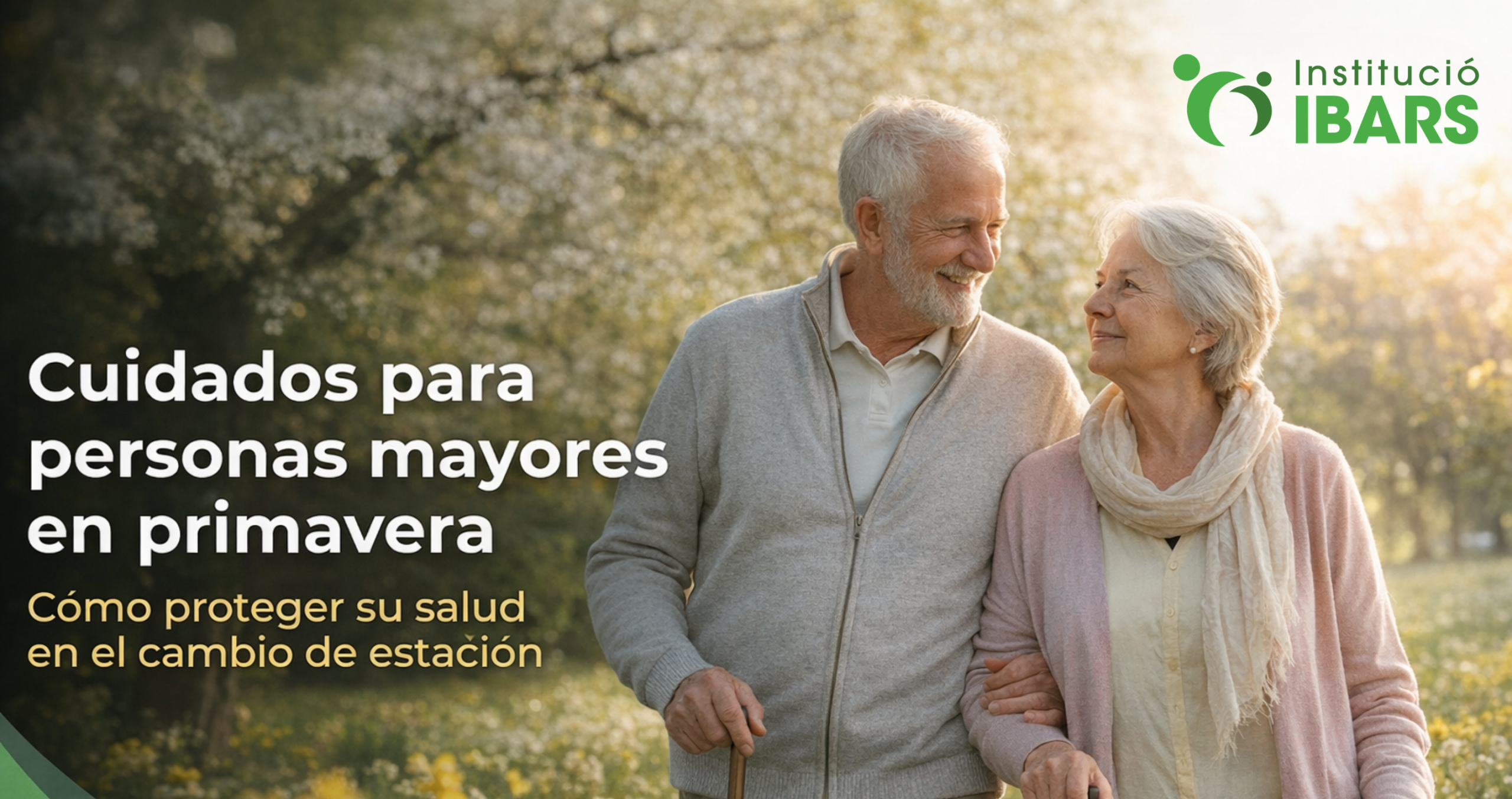 Cuidados para personas mayores en primavera: cómo proteger su salud en el cambio de estación