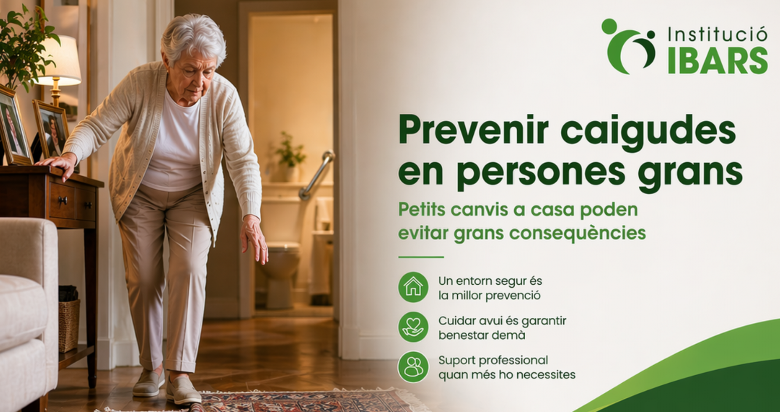 Prevenció de caigudes en gent gran a casa: guia pràctica per a famílies