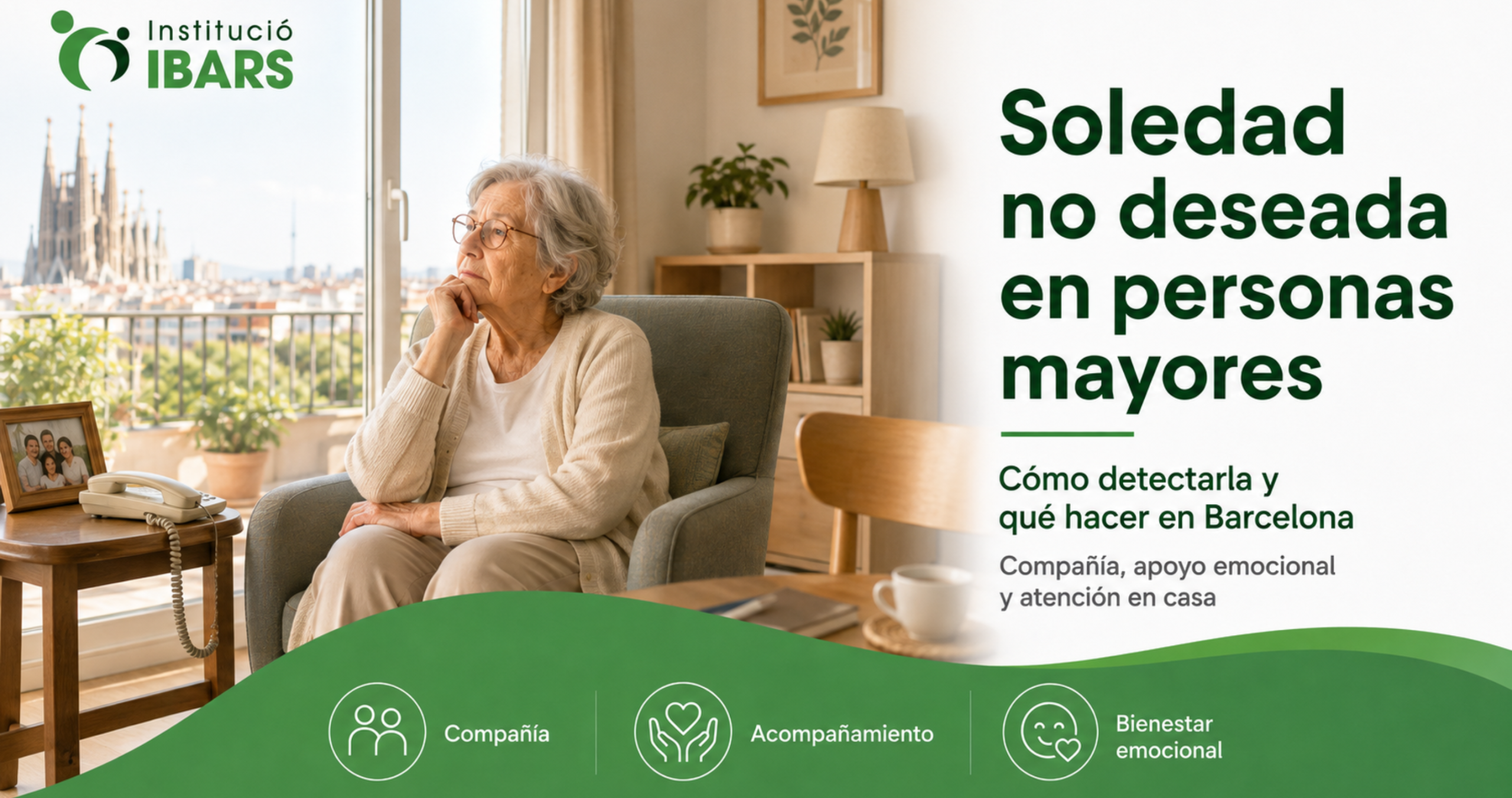 Soledad no deseada en personas mayores: cómo reconocerla y qué hacer en Barcelona